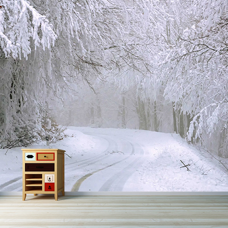 Photography Forest Wall Mural Living Room Environmental Stain Resistant Mural