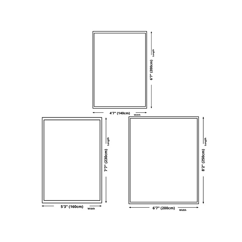 Modern Color Block Carpet Geometric Area Rug Polyester Carpet with Non-Slip Backing