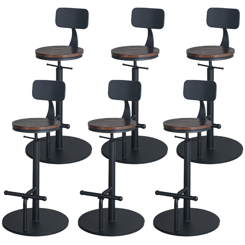 Scandinavian Metal Barstool Faux Leather Counter Stool With 4 Legs in Matte Finish