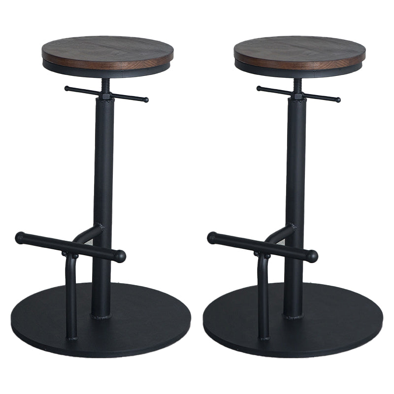 Scandinavian Metal Barstool Faux Leather Counter Stool With 4 Legs in Matte Finish