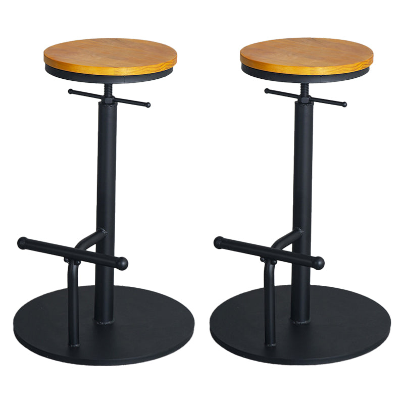 Scandinavian Metal Barstool Faux Leather Counter Stool With 4 Legs in Matte Finish