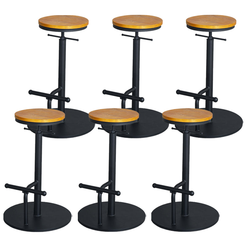 Scandinavian Metal Barstool Faux Leather Counter Stool With 4 Legs in Matte Finish