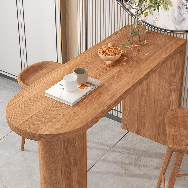 Solid Wood 1/2/3/5 Pieces Pub Dining Set Modern Indoor Table and Stool Set