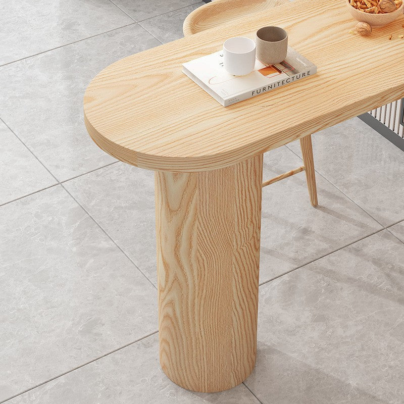 Solid Wood 1/2/3/5 Pieces Pub Dining Set Modern Indoor Table and Stool Set