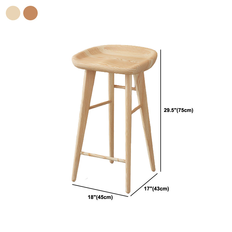 Solid Wood 1/2/3/5 Pieces Pub Dining Set Modern Indoor Table and Stool Set