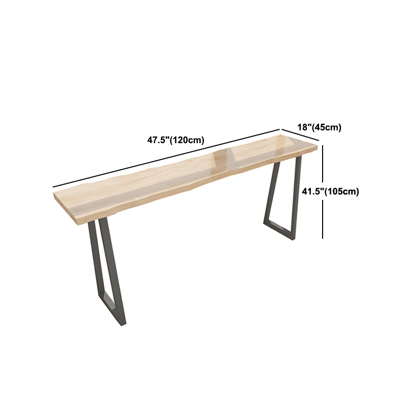Rectangle Solid Wood Bar Table Set Modern 1/5 Pieces Counter Table with Backless Stools