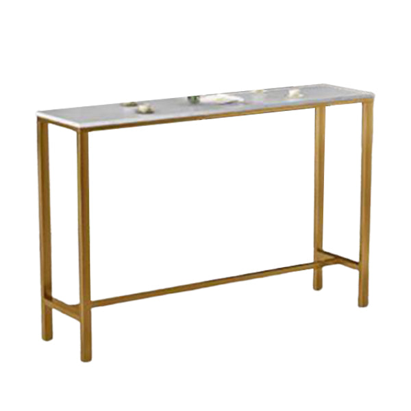 Round Stone Bistro Set 1/2/3/5 Pieces Glam Gold Base Table and Stools