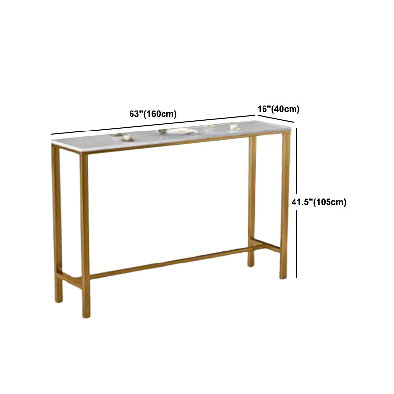 Round Stone Bistro Set 1/2/3/5 Pieces Glam Gold Base Table and Stools