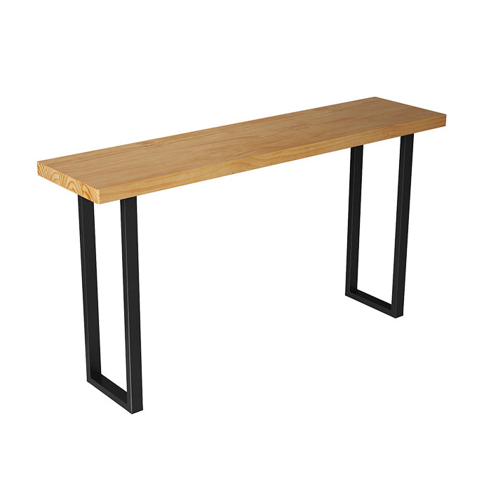 Modern Counter Height Pub Set 1/2/4/7 Pcs Solid Wood Top Bar Table and Bar Stools