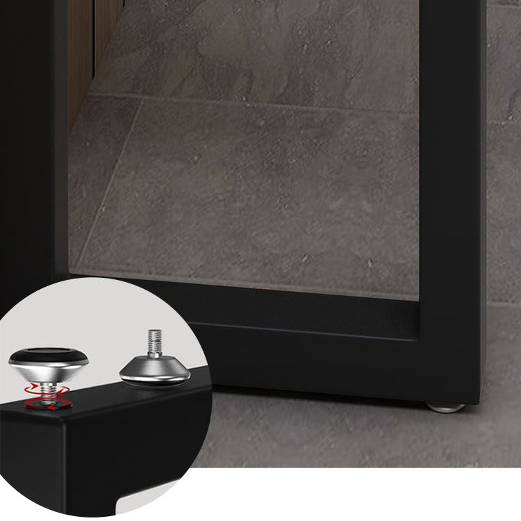 Luxurious Rectangle Wooden Bar Table Set 1/5 Pieces Counter Table with High Stools