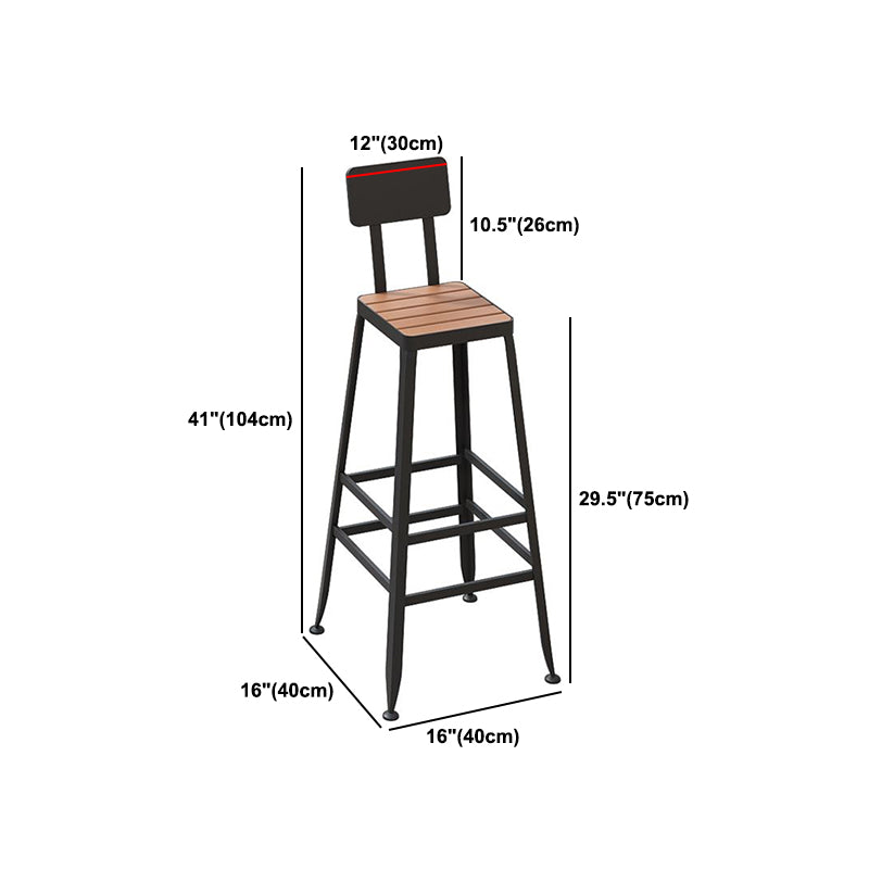 Luxurious Rectangle Wooden Bar Table Set 1/5 Pieces Counter Table with High Stools