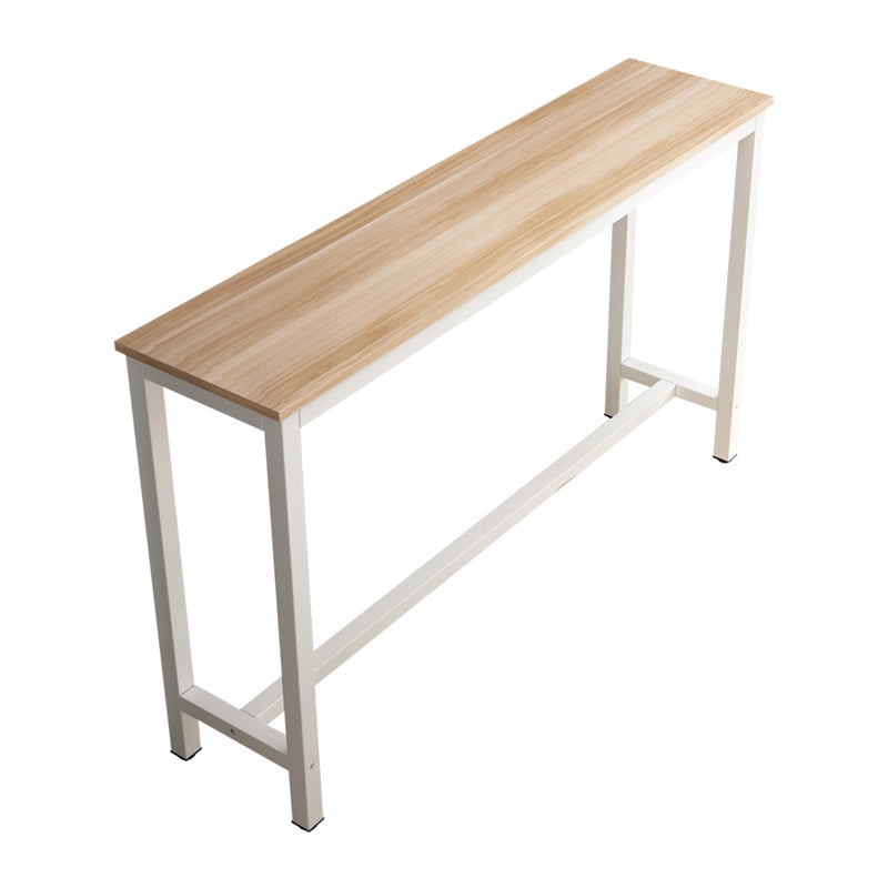 Industrial Rectangle Bar Table Set 1/2/3 Pieces Wood Counter Table for Indoor