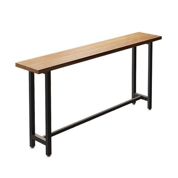 Modern 1/7 Pieces Bar Table Set Rectangle Wood Counter Table for Milk Tea Shop