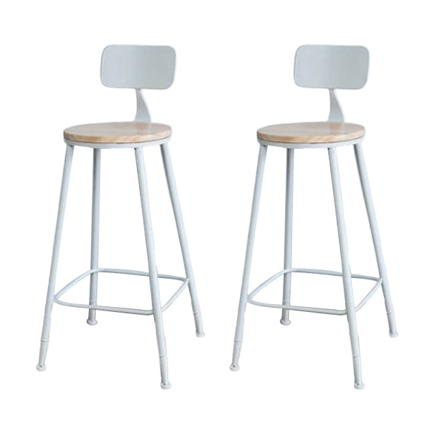 Rectangle Footrest Pub Table Set Glam 1/2/3/4/6 Pieces White Coffee Shop Bistro Set