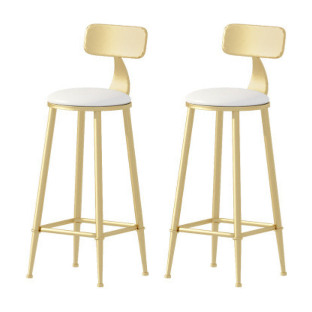 Rectangle Footrest Pub Table Set Glam 1/2/3/4/6 Pieces White Coffee Shop Bistro Set