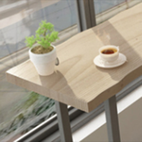 Modern Solid Wood Bar Table Set Rectangular 1/5 Pieces Counter Table with High Stools