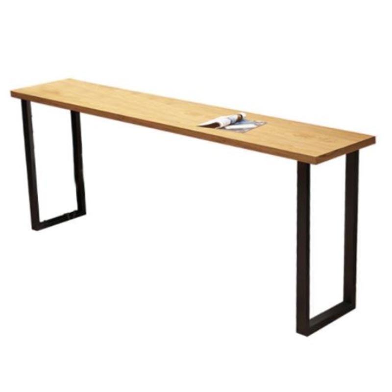 Modern 1/7 Pieces Bar Table Set Rectangle Pine Wood Counter Table with Stools for Balcony