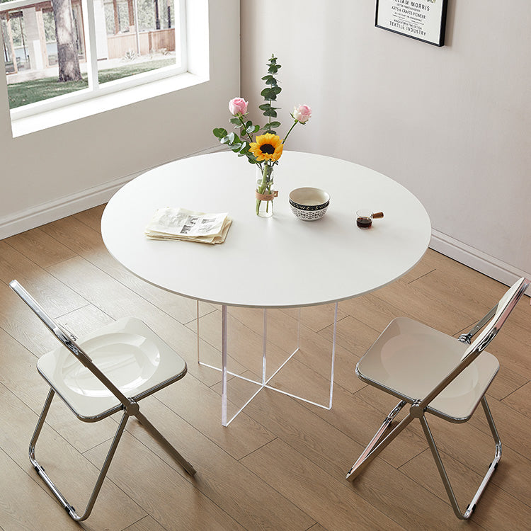 Modern 1/3/4/5 Pieces Dining Set Round Stone Dining Table for Dining Room