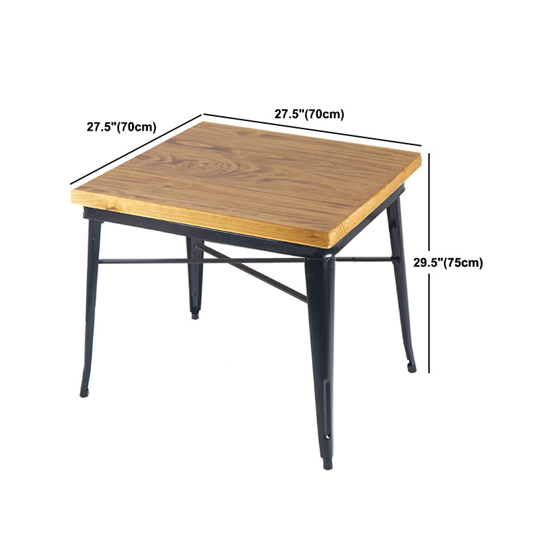 Industrial Dining Chairs Set 1/2/5 Pcs Solid Wood Top Table with Metal Windsor Chairs