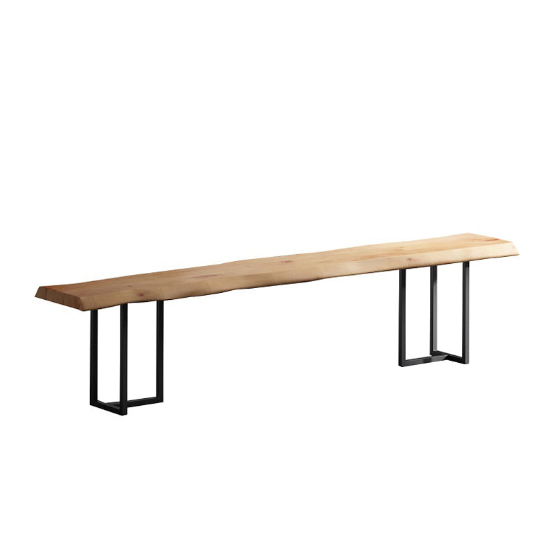 Industrial Wood Dining Set 1/2/5 Pieces Black Base Dining Furniture