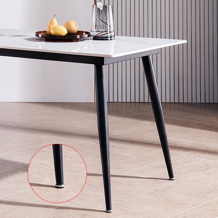 Modern 1/5/7 Pieces Dining Set Rectangle Stone Dining Table for Kitchen Dining Room