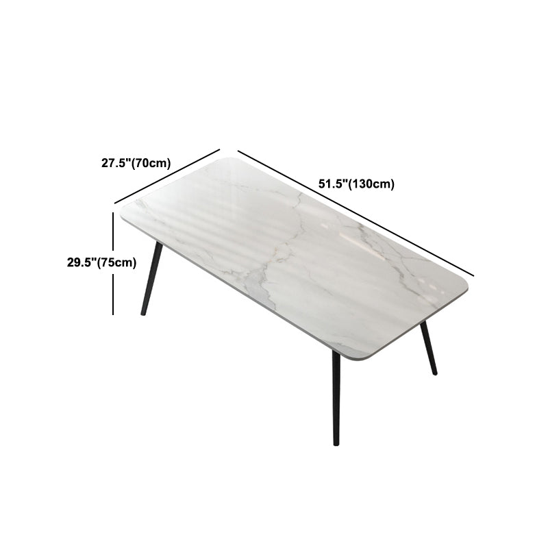 Modern 1/5/7 Pieces Dining Set Rectangle Stone Dining Table for Kitchen Dining Room