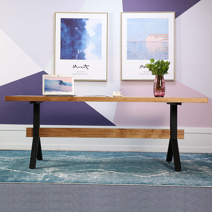 Modern 1/2/3/7 Pieces Dining Set Solid Wood Trestle Indoor Dinette Set