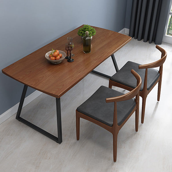 Industrial 1/2/3/5/7 Pieces Dining Set Rectangular Solid Wood Indoor Dinette Set