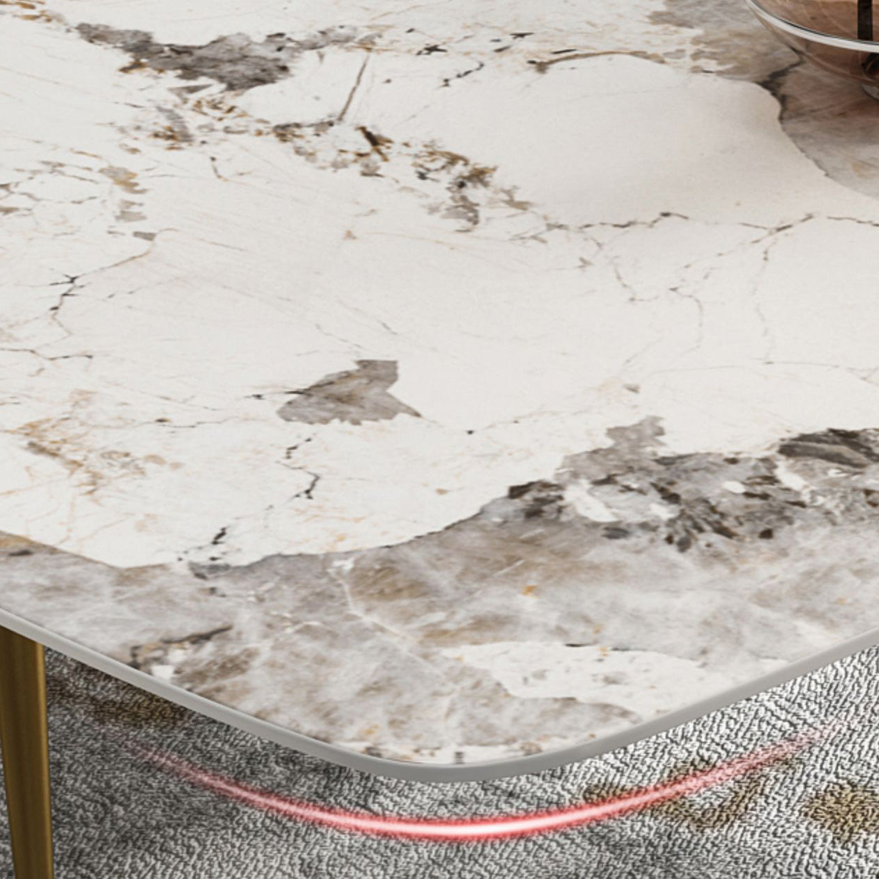 Luxurious Sintered Stone Top Dining Set Rectangular 1/4/5/7 Pieces Dining Room Table Set