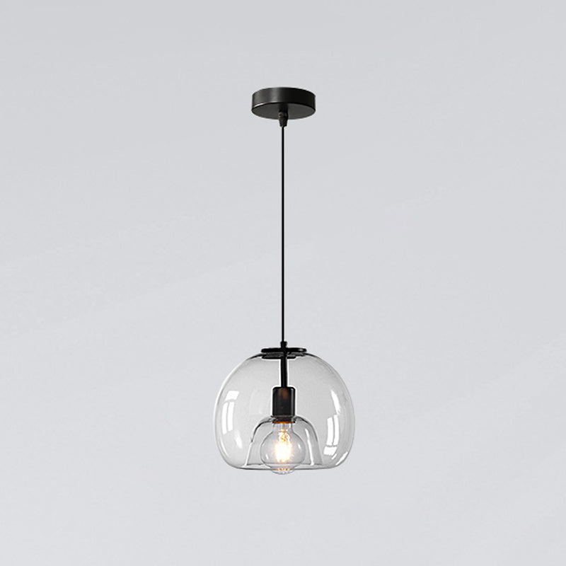 Glass Kitchen Island Pendant Modern Ceiling Fixture for Dining Room