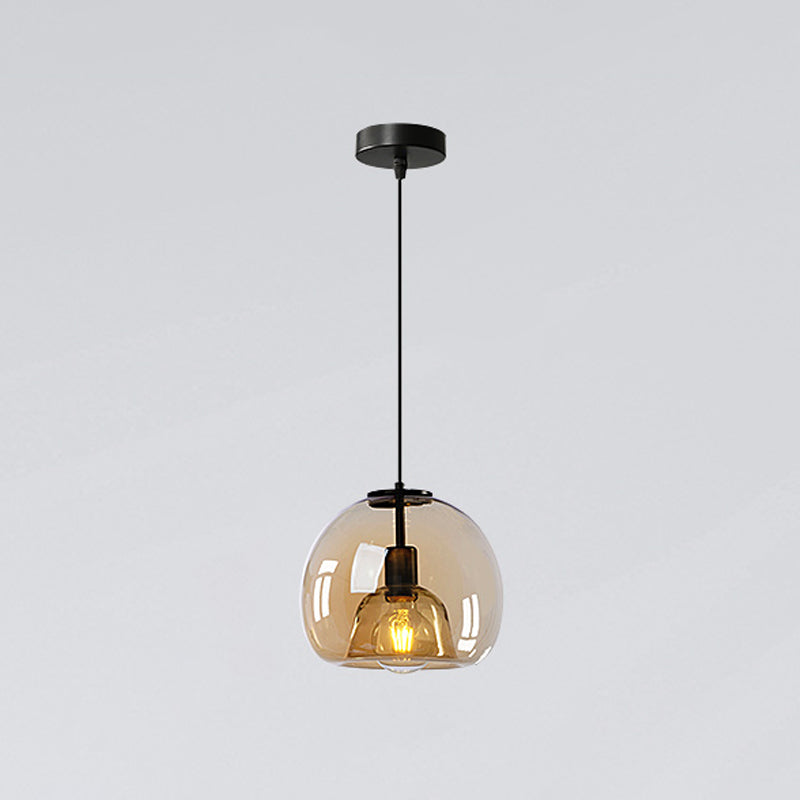 Glass Kitchen Island Pendant Modern Ceiling Fixture for Dining Room