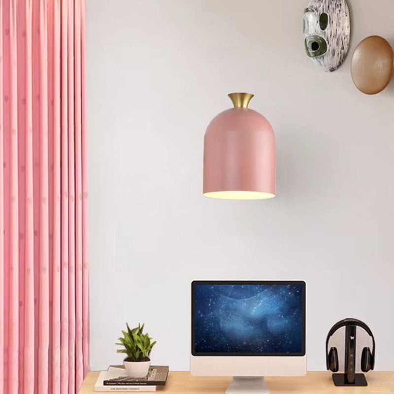 Modernism Macaron Wall Light Metal Done Shaded Lighting for Restaurant