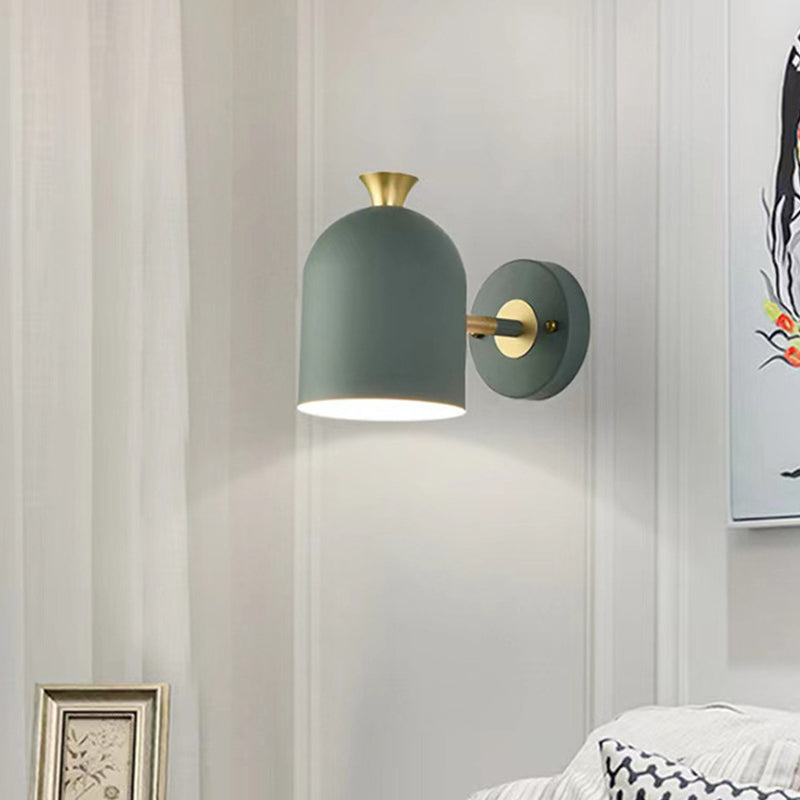 Modernism Macaron Wall Light Metal Done Shaded Lighting for Restaurant