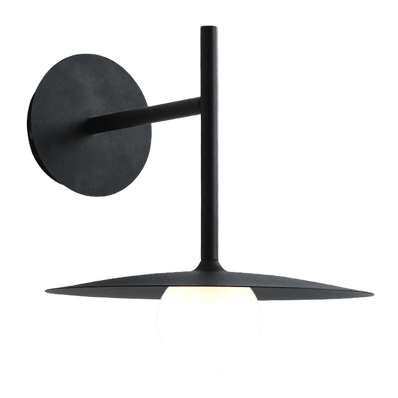 Metal Round Shape Wall Light Nordic Macarons Style 1-Light Wall Light Sconce