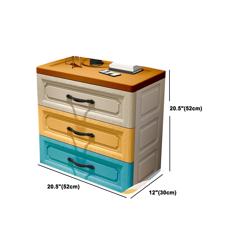 Contemporary Wardrobe Closet with Drawer Plastic Wardrobe Cabinet