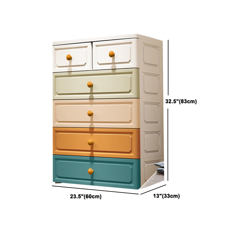 Contemporary Wardrobe Closet with Drawer Plastic Wardrobe Cabinet