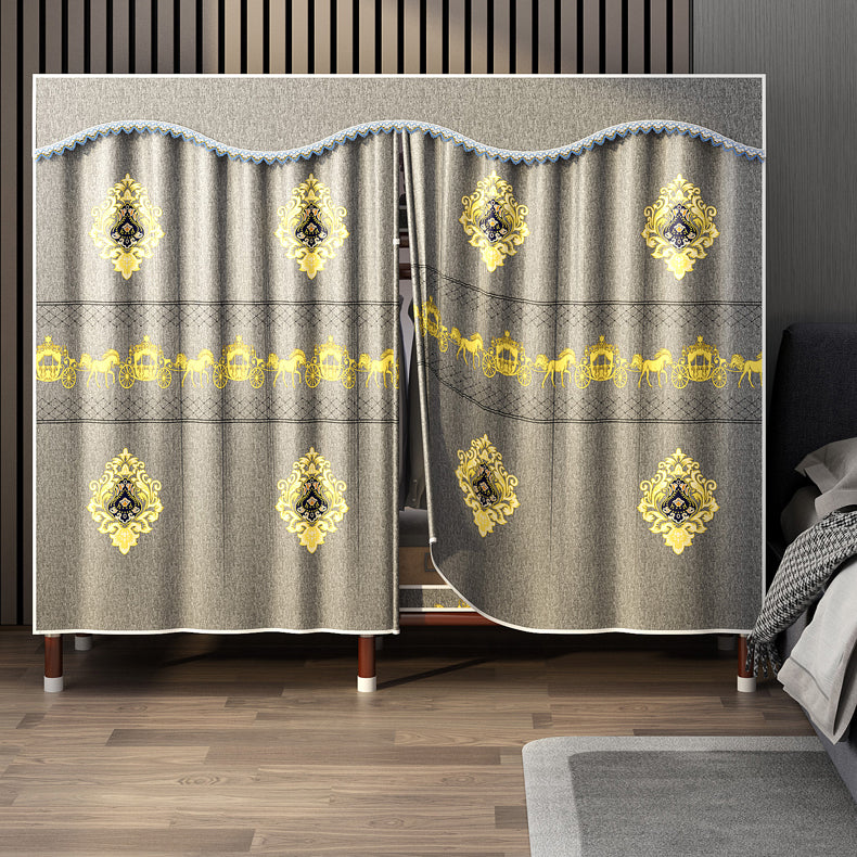 Modern Style Wardrobe Armoire Steel Frame Wardrobe for Bedroom