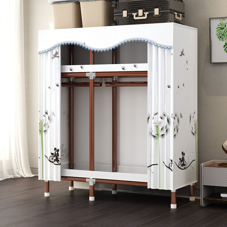 Modern Style Wardrobe Armoire Steel Frame Wardrobe for Bedroom