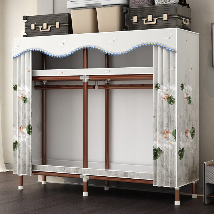 Modern Style Wardrobe Armoire Steel Frame Wardrobe for Bedroom
