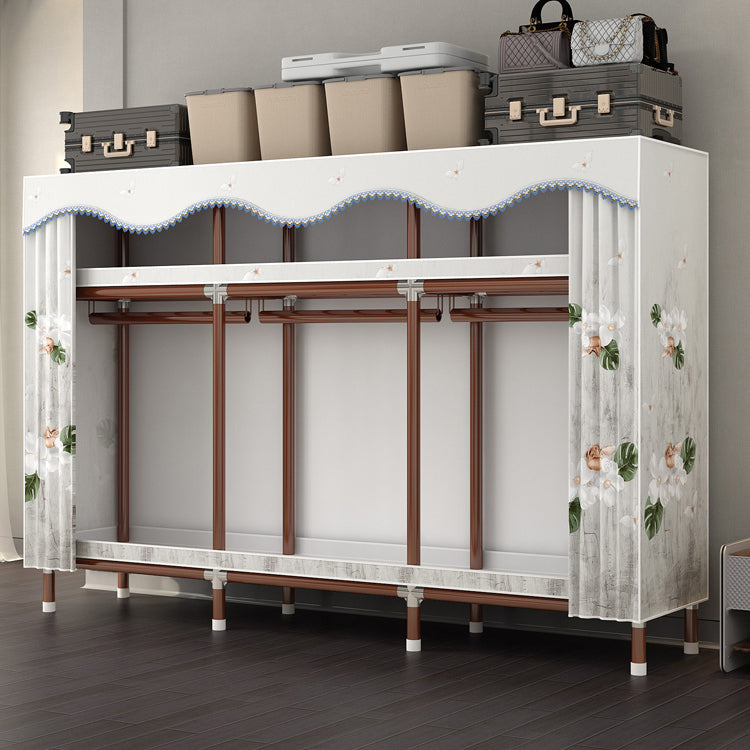 Modern Style Wardrobe Armoire Steel Frame Wardrobe for Bedroom
