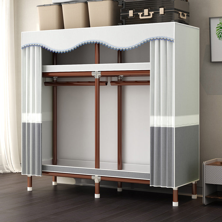 Modern Style Wardrobe Armoire Steel Frame Wardrobe for Bedroom