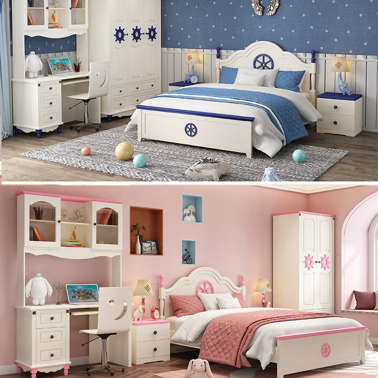 Coastal Wardrobe with Hinged Door Manufactured Wood Matte Finish Cabinet