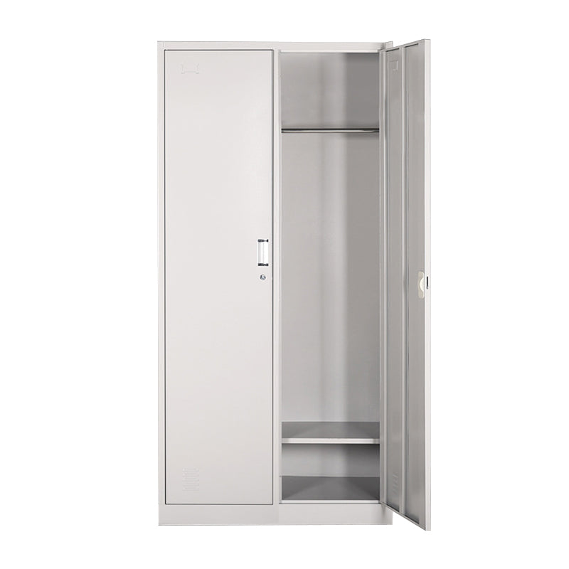 Metal Contemporary Cabinet for Bathroom White Steel Storage Cabinet
