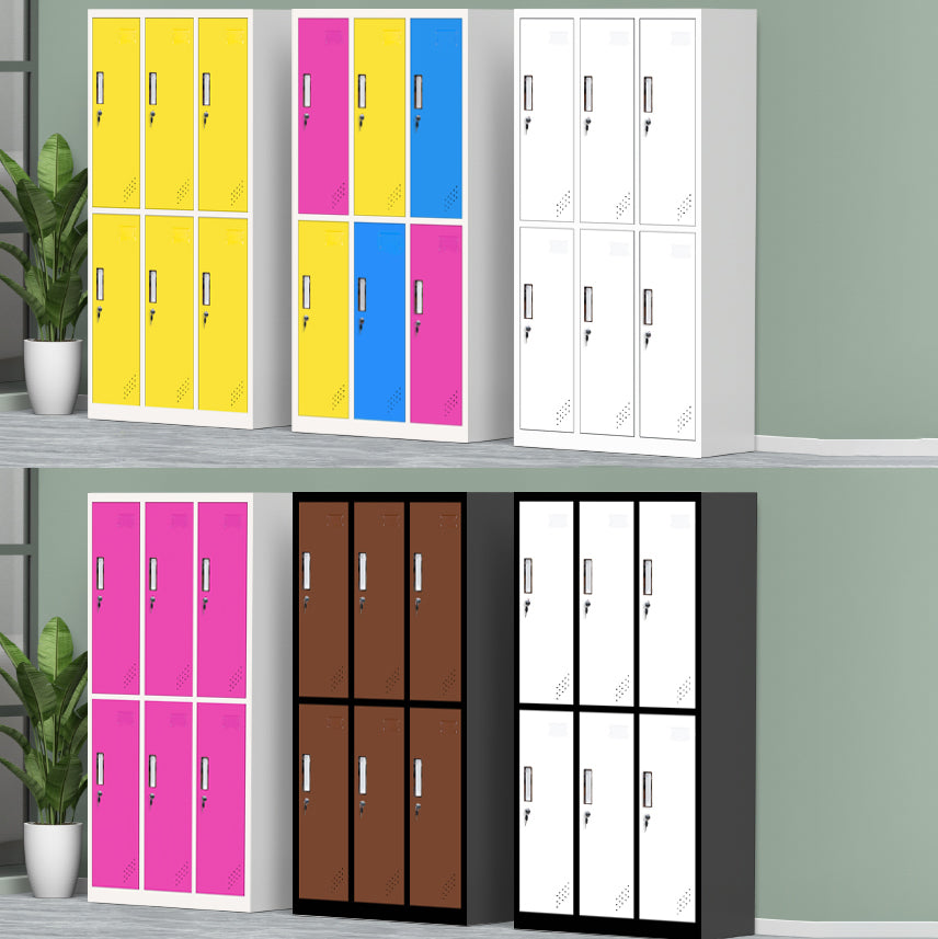 Metallic Finish Cabinet with Hinged Door Contemporary Storage Cabinet for Bathroom