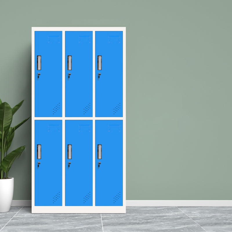 Metallic Finish Cabinet with Hinged Door Contemporary Storage Cabinet for Bathroom