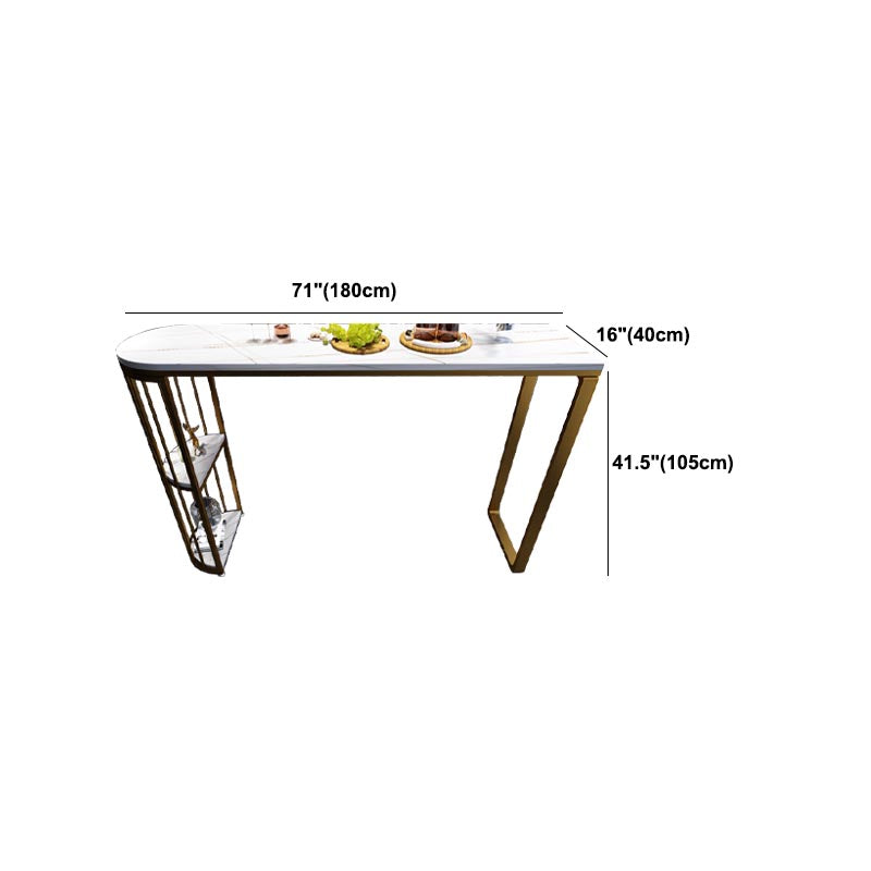 Modern 1/3/5 Pieces Bar Table Set Stone Counter Table with High Stools