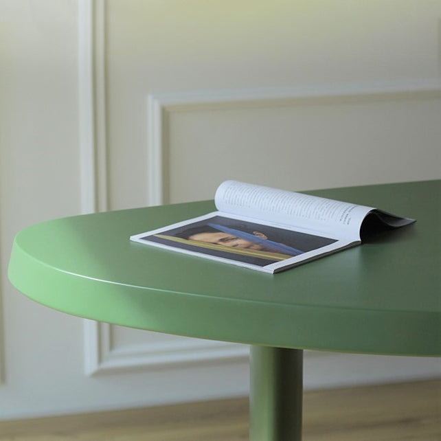 29.5" H Contemporary Simple Style Writing Desk Irregular Shape Wooden Office Desk