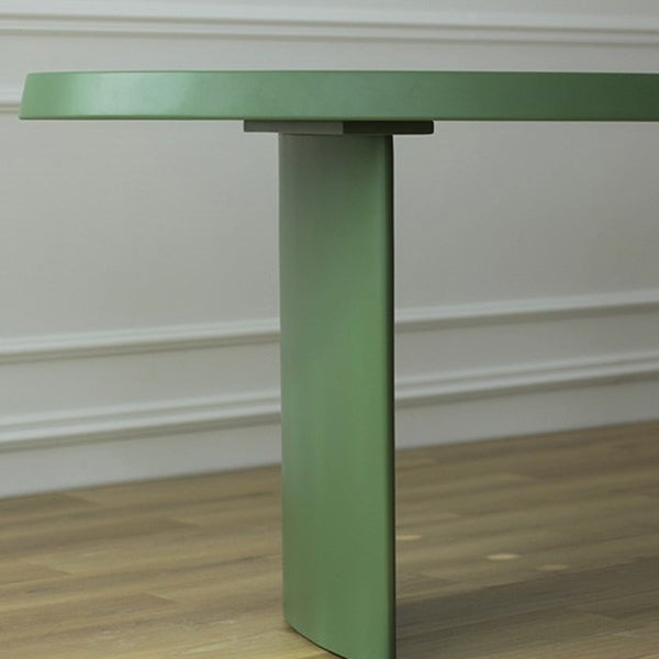 29.5" H Contemporary Simple Style Writing Desk Irregular Shape Wooden Office Desk