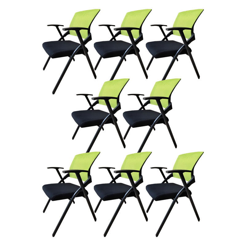 Modern Steel Conference Chair Mesh Chair with Armrest Desk Chair