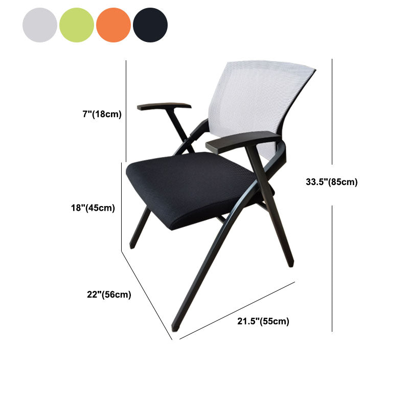 Modern Steel Conference Chair Mesh Chair with Armrest Desk Chair